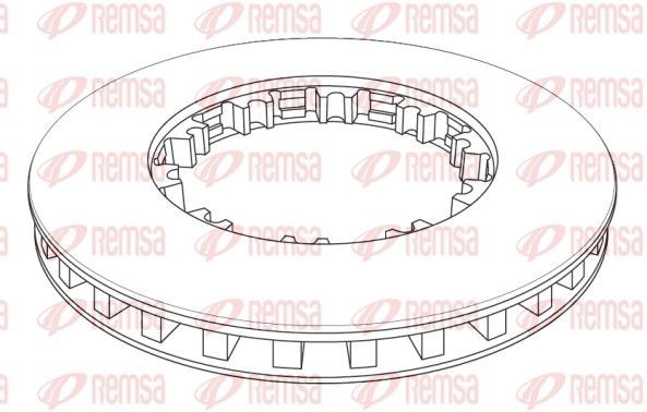 1143.21 REMSA Front Axle, Rear Axle, 432x45mm, Vented Ø: 432mm, Brake Disc Thickness: 45mm Brake rotor NCA1143.21 buy
