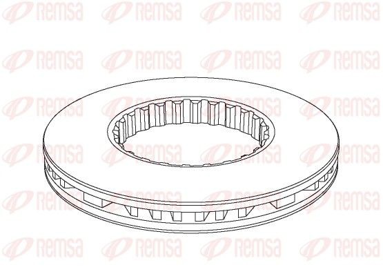 1146.20 REMSA Front Axle, Rear Axle, 434x45mm, Vented Ø: 434mm, Brake Disc Thickness: 45mm Brake rotor NCA1146.20 buy