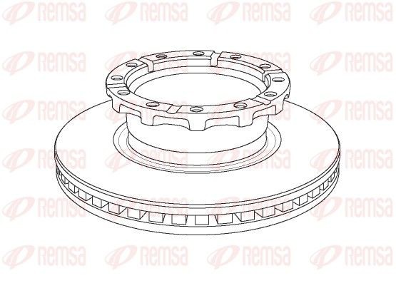 REMSA NCA1159.20 Bremsscheibe für IVECO Stralis LKW in Original Qualität