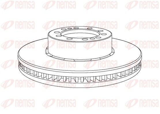 REMSA NCA1169.20 Bremsscheibe für RENAULT TRUCKS Midlum LKW in Original Qualität