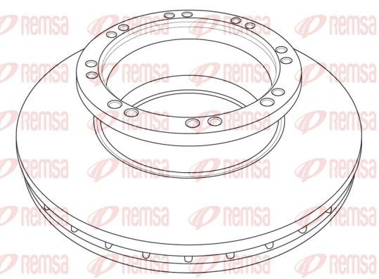 REMSA NCA1215.20 Bremsscheibe für MAN TGS LKW in Original Qualität