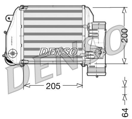 DENSO Intercooler DIT02024 Audi A6 2008