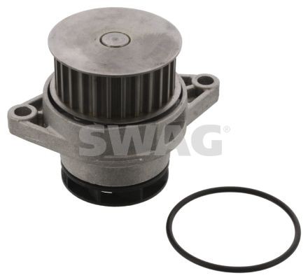 SWAG 30 15 0030 Water pump Number of Teeth: 27, Cast Aluminium, with seal ring, Plastic