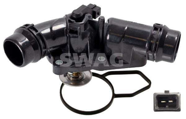 20 94 3624 SWAG Coolant thermostat BMW Opening Temperature: 97°C, with seal, Plastic, with housing