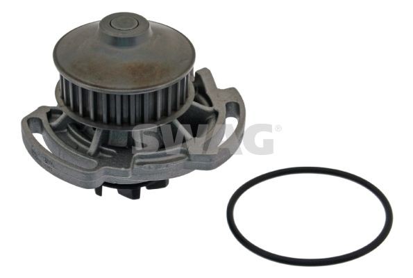 SWAG 30 15 0002 Water pump Number of Teeth: 30, Cast Aluminium, with seal ring, Plastic