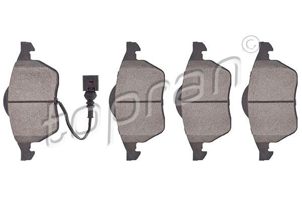Škoda KAROQ Set of brake pads 8208403 TOPRAN 109 469 online buy