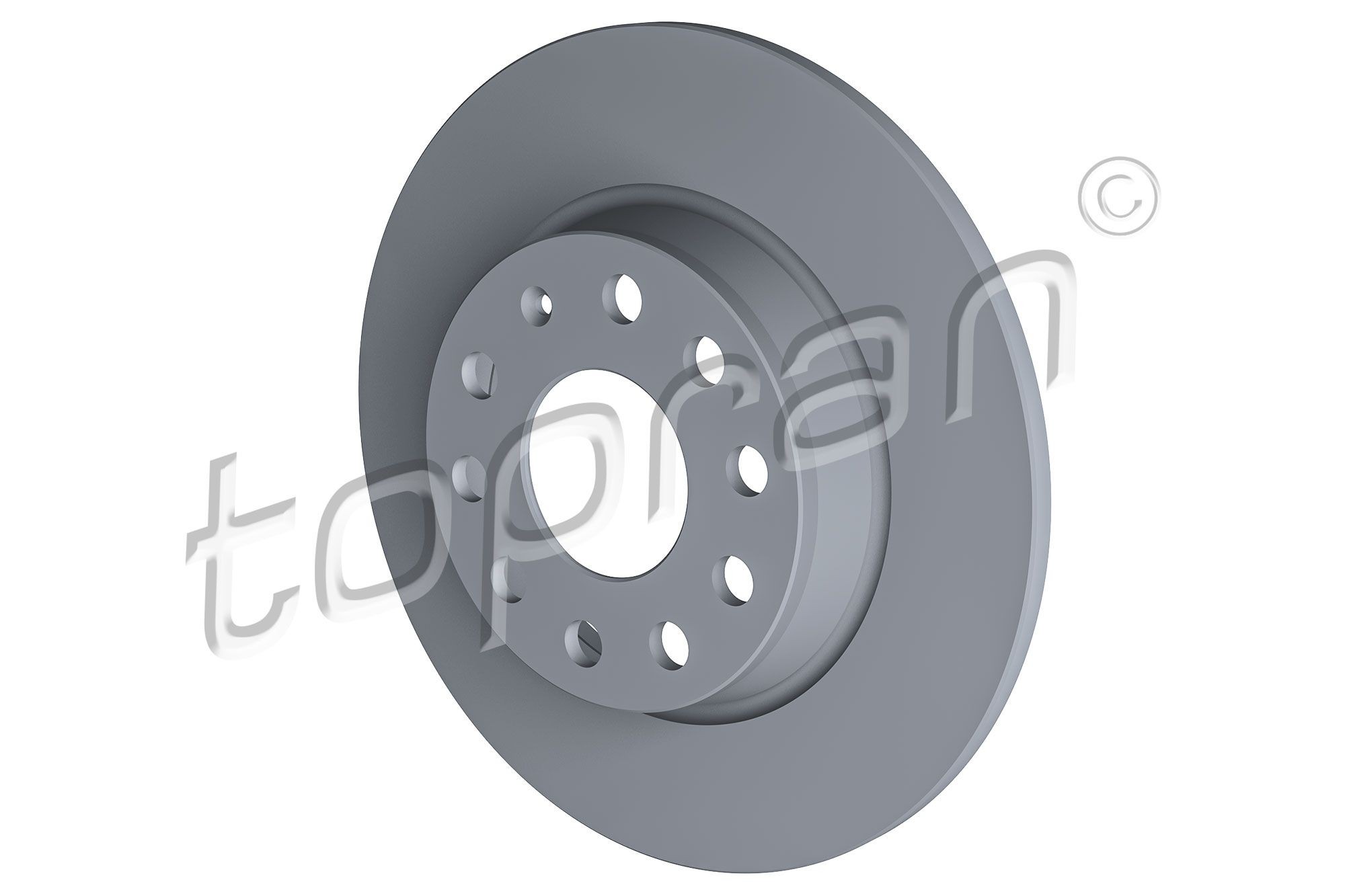 TOPRAN 114 027 Brake disc Rear Axle, 272x10mm, 5x112, solid, Coated