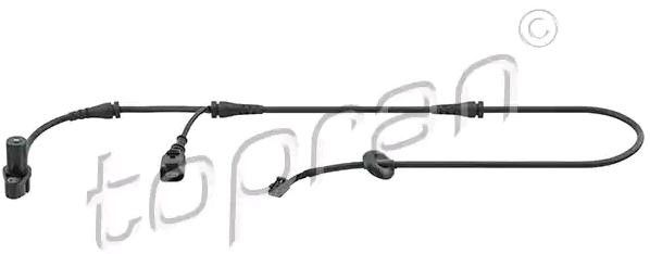 TOPRAN 115 017 ABS sensor Front Axle Left, Front Axle Right, with cable, for vehicles with ABS, 1067mm