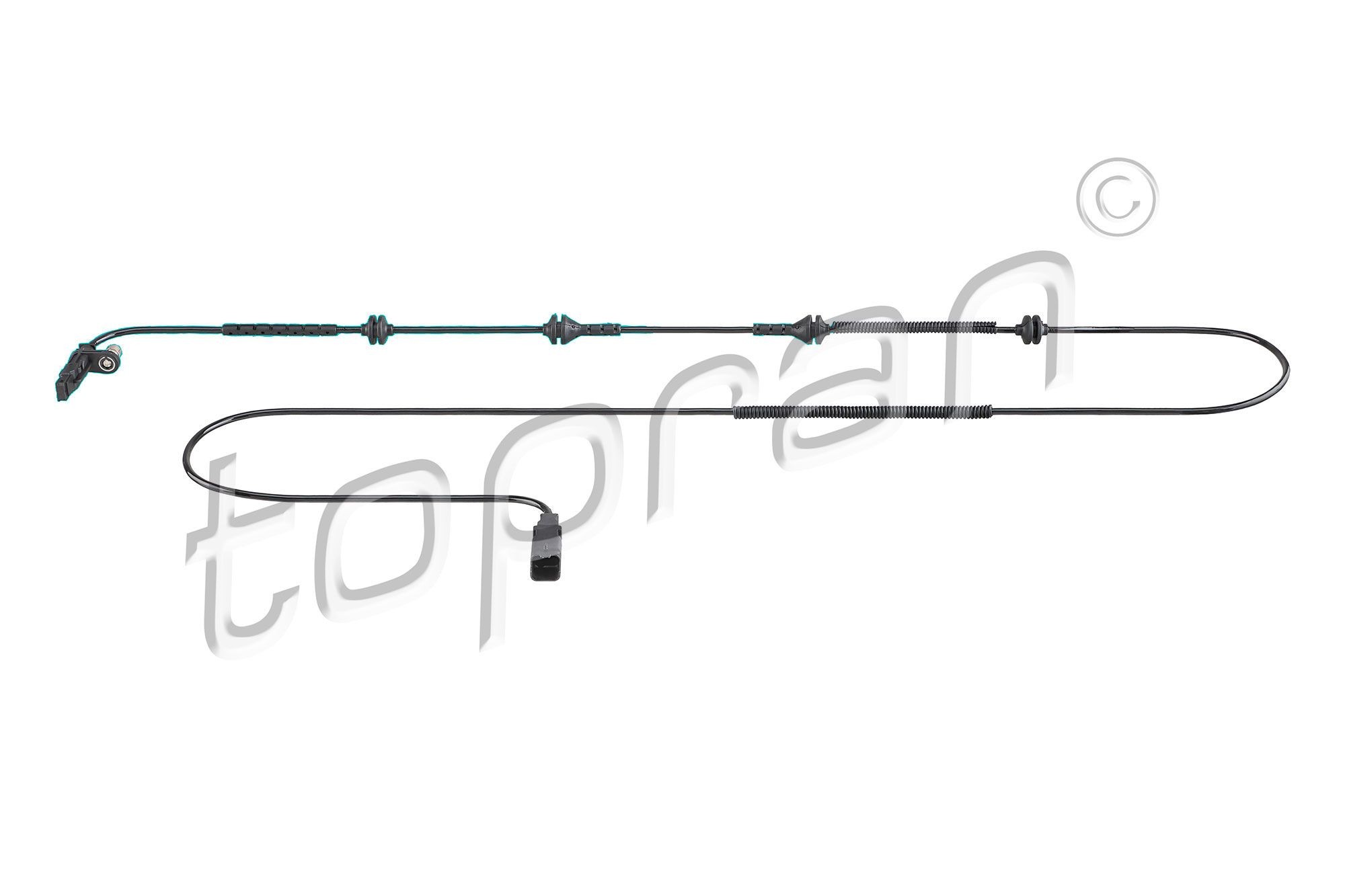 722 100 001 TOPRAN Rear Axle Left, Rear Axle Right, with cable, for vehicles with ABS Sensor, wheel speed 722 100 buy
