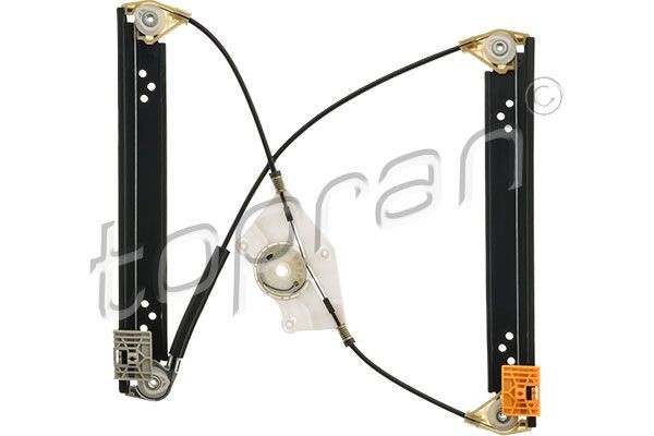 TOPRAN 114 194 Window regulator Right Rear, Operating Mode: Electric, without electric motor