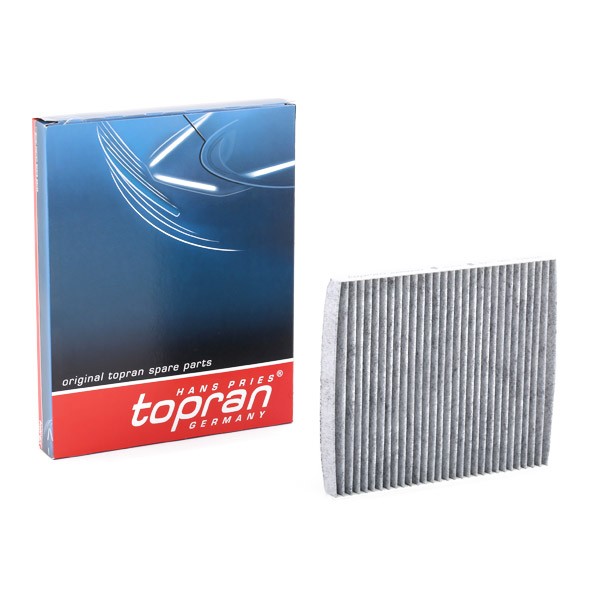 AC filter TOPRAN Filter Insert, Activated Carbon Filter, with Odour Absorbent Effect, 227 mm x 203 mm x 19 mm - 821 091