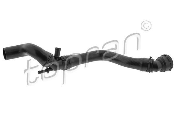 TOPRAN 114 134 Radiator Hose Upper, Rubber with fabric lining, with bracket, with seal ring