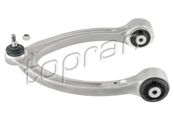 TOPRAN 408 350 Suspension arm with ball joint, with rubber mount, with nut, Upper, Front Axle Left, Control Arm, Aluminium