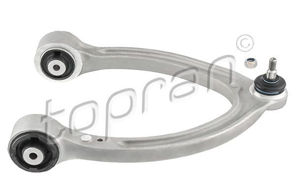 TOPRAN 408 351 Suspension arm with ball joint, with rubber mount, with nut, Upper, Front Axle Right, Control Arm, Aluminium