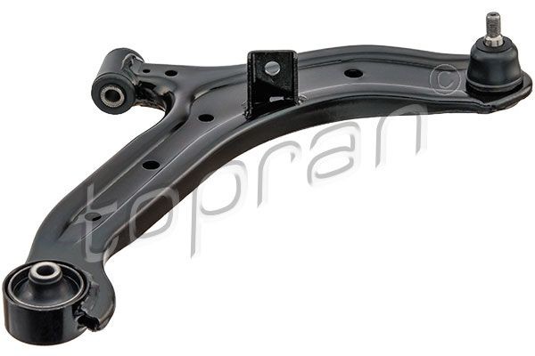 TOPRAN 820 820 Suspension arm with ball joint, with rubber mount, Front Axle Right, Control Arm, Sheet Steel, Black-painted, Cathodic Painting