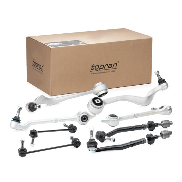 Control arms TOPRAN Front Axle, with axle joint, with rubber mount, with coupling rod - 502 184