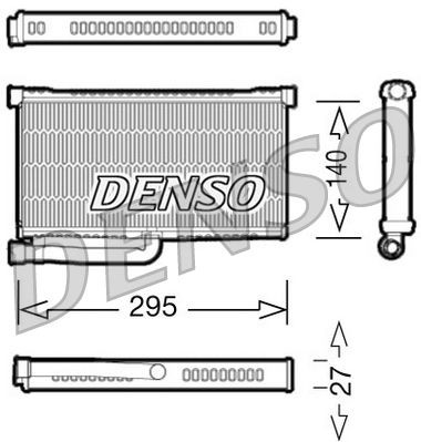 Original DENSO Heat exchanger DRR02004 for AUDI A6