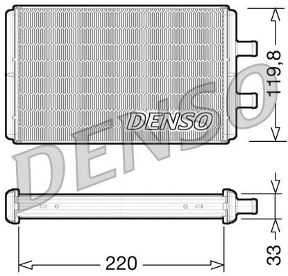DENSO Heat exchanger, interior heating DRR12007 buy