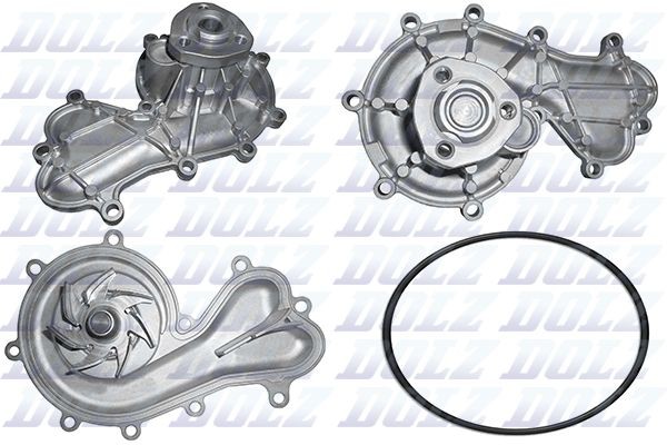 DOLZ A227 Coolant pump Audi A4 B9 Avant 3.0 TDI quattro 272 hp Diesel 2016 price