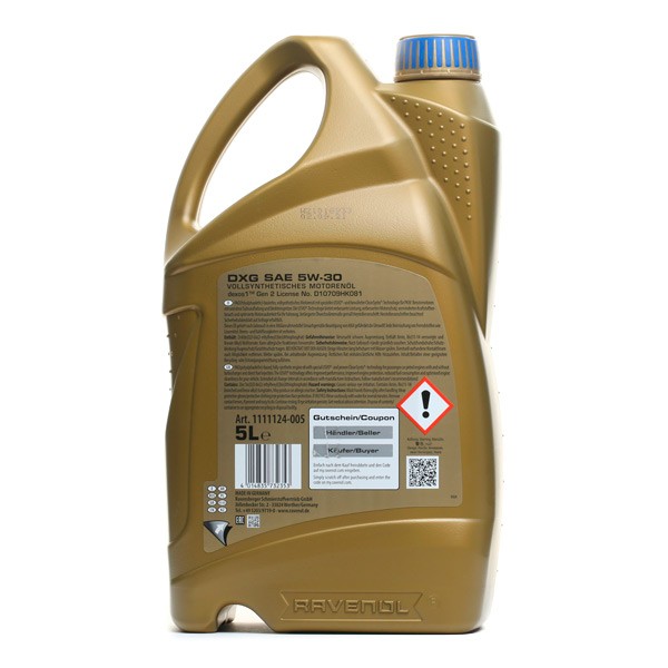 RAVENOL DXG 5W30 Fully Synthetic Oil