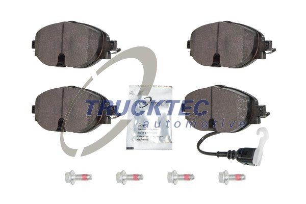 Brake pad kit TRUCKTEC AUTOMOTIVE Front Axle - 07.35.257