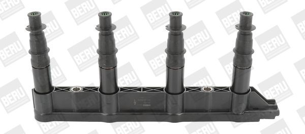 BERU ZS472 Ignition coil 6-pin connector, 12V, Number of connectors: 4, Connector Type SAE
