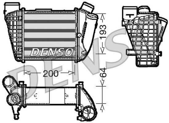 DENSO DIT02004 AUDI A4 2001 Turbo intercooler