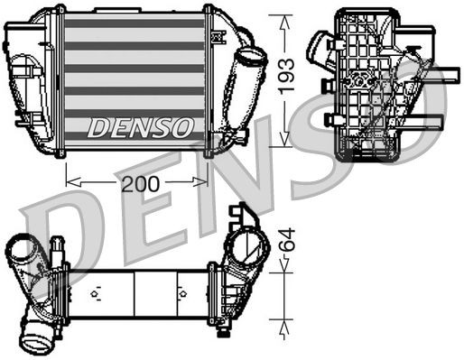 DENSO Intercooler DIT02005 Audi A4 2005
