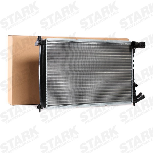 STARK SKRD-0120446 Engine radiator Aluminium, for vehicles with/without air conditioning, Brazed cooling fins