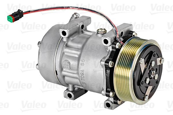 VALEO SD7H15, 24V, PAG 46, R 134a, with PAG compressor oil Belt Pulley Ø: 119mm, Number of grooves: 8 AC compressor 813026 buy