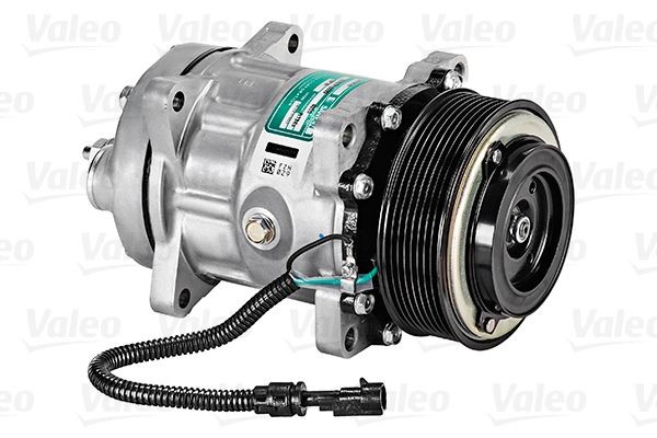 VALEO SD7H15, 24V, PAG 46, R 134a, with PAG compressor oil Belt Pulley Ø: 119mm, Number of grooves: 8 AC compressor 813038 buy
