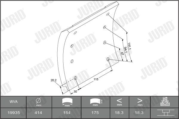 1993511070 Brake Lining Kit, drum brake JURID 1993511070 review and test