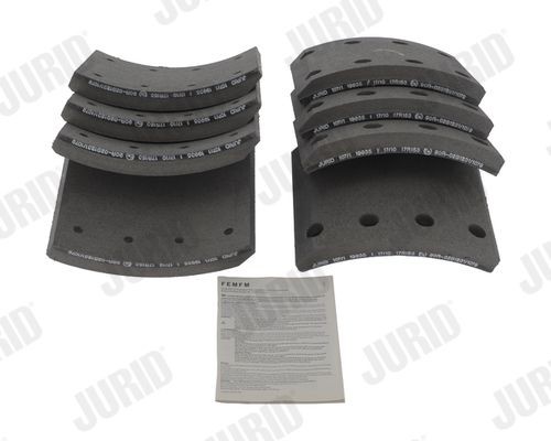 JURID 1993511070 Bremsbelagsatz, Trommelbremse für RENAULT TRUCKS Major LKW in Original Qualität