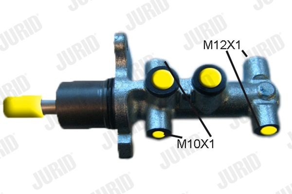 133220J JURID Brake master cylinder TOYOTA Ø: 20,6 mm, Grey Cast Iron, 10x1 (2), 12x1 (2)