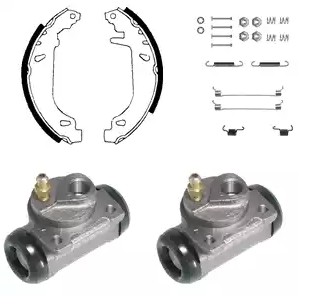 JURID KIT EVO with accessories, with wheel brake cylinder Brake Set, drum brakes 381303J buy