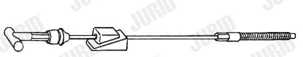 JURID 432977J Hand brake cable 1310482