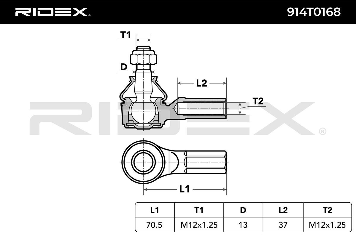 RIDEX Outer tie rod 914T0168