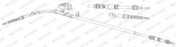 Great value for money - FERODO Hand brake cable FHB432942