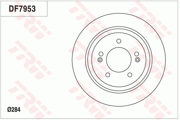 Kia BESTA Disc brakes 8230827 TRW DF7953 online buy