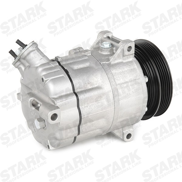 STARK SKKM-0340242 Air conditioner compressor PXV16, PAG 46, R 134a, with PAG compressor oil