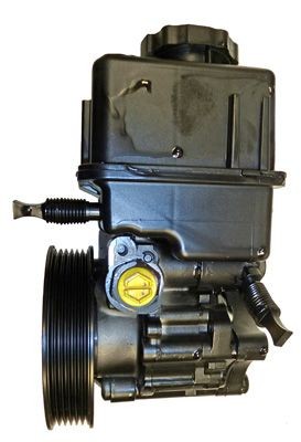 LIZARTE 04.13.0205-1 Power steering pump Hydraulic, 121 bar, Number of ribs: 6, Belt Pulley Ø: 120 mm, black, with reservoir, with sensor