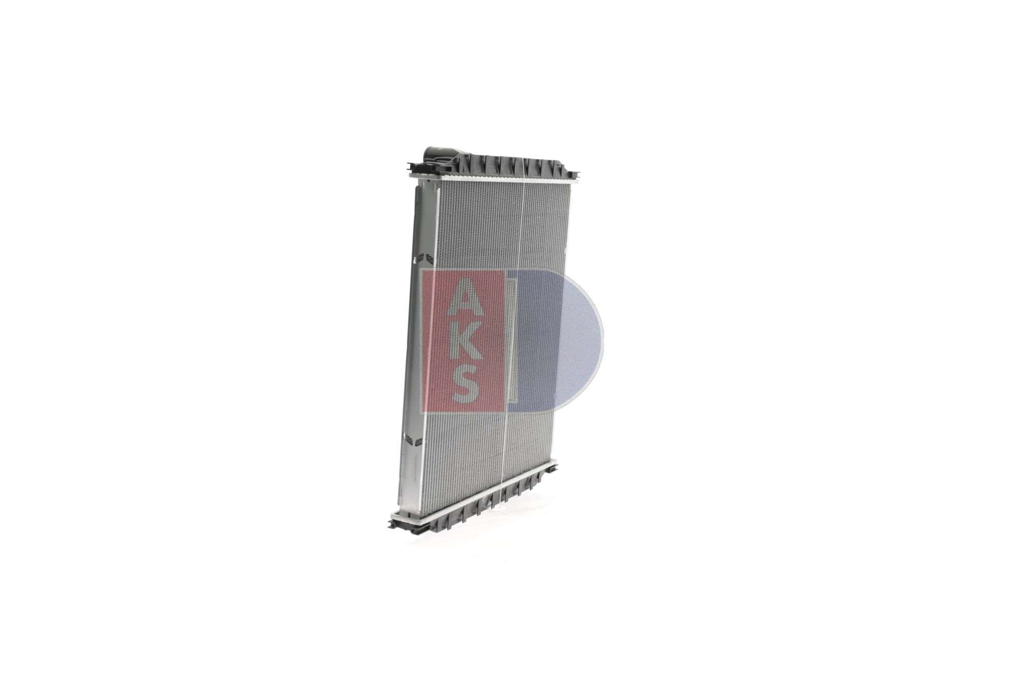 262110S Radiator 262110S AKS DASIS Aluminium, 705 x 618 x 43 mm, without frame, Brazed cooling fins