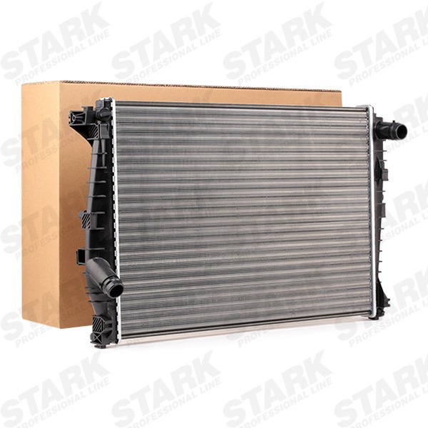 STARK SKRD-0120475 Engine radiator Plastic, Aluminium, Aluminium, 651 x 453 x 34 mm, Brazed cooling fins