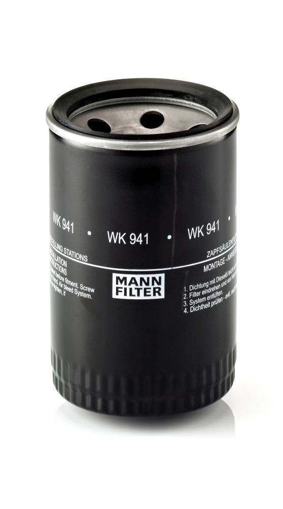 MANN-FILTER Spin-on Filter Height: 142mm Inline fuel filter WK 941 buy