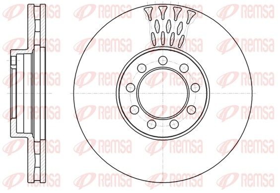 REMSA 61298.10 Brake disc Front Axle, 301x30mm, 9x111, Vented