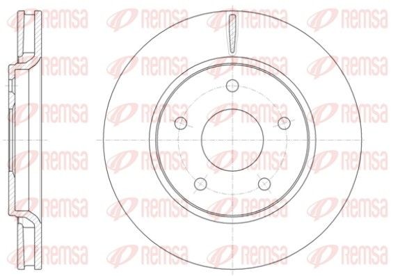REMSA 61393.10 Brake disc Front Axle, 301,8, 302x28mm, 5, Vented