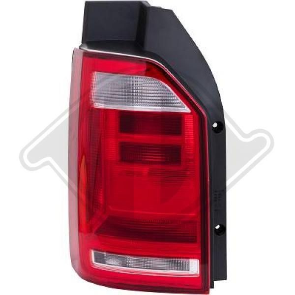 2274091 DIEDERICHS Tail lights VW Left, W16W, H21W, without bulb holder