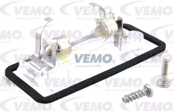 V10-84-0002 VEMO Number plate light JEEP C5W, Halogen, Right, with shrink squeeze connector, Original VEMO Quality