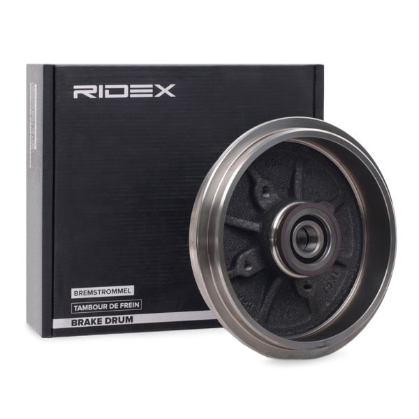 Image of RIDEX Brake Drum PEUGEOT,CITROËN 123B0049 424746,424749 Rear Brakes,Drum Brake