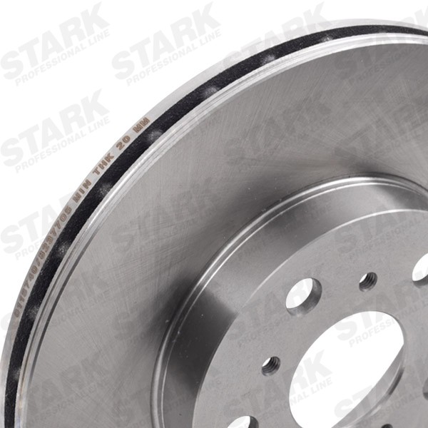 STARK SKBD-0023473 Brake rotor Front Axle, 255x22mm, 5/8x100, internally vented